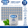 Oral B Glide Deep Clean Cool Mint Floss 72 count