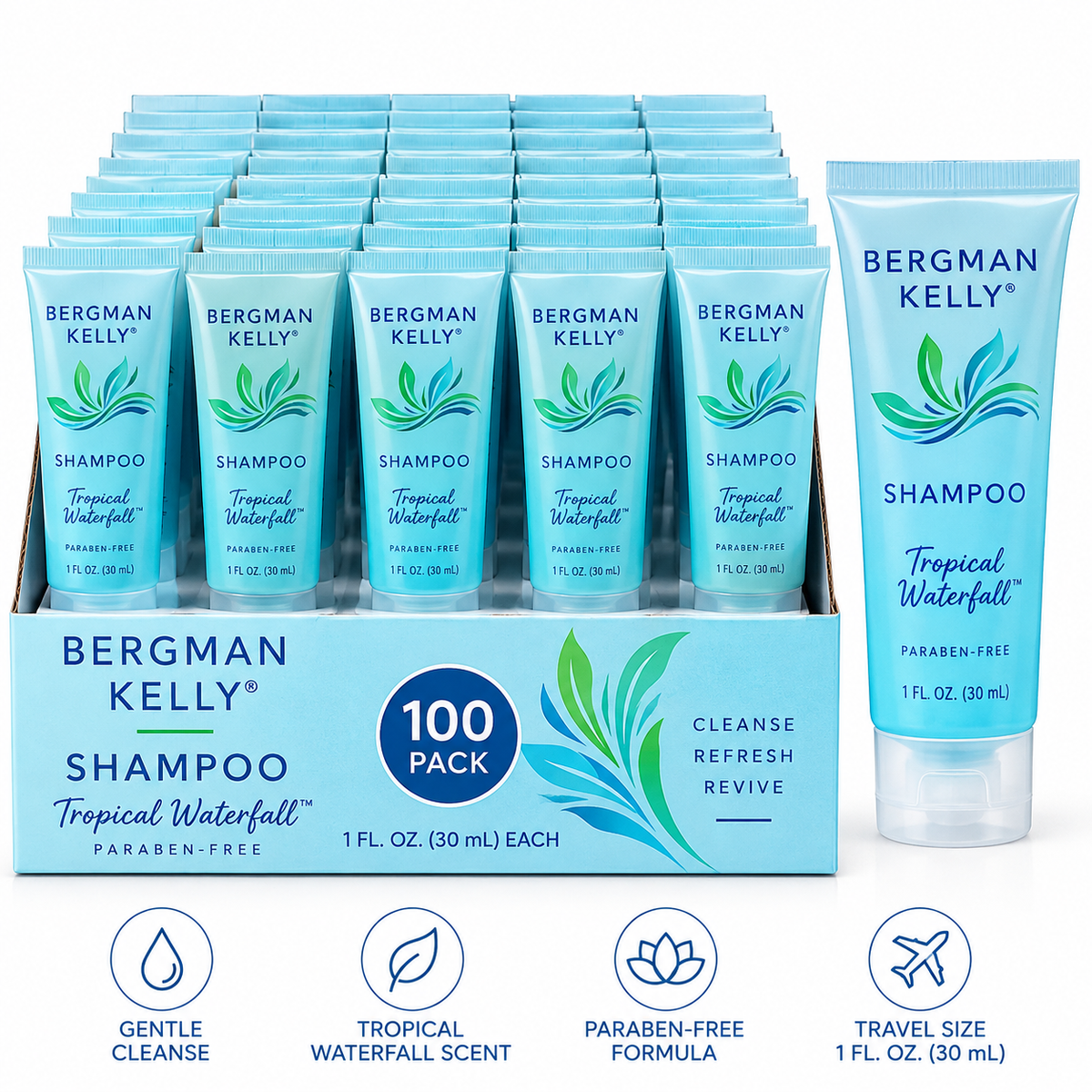 Bergman Kelly Tropical Waterfall Shampoo 1 oz 100 count