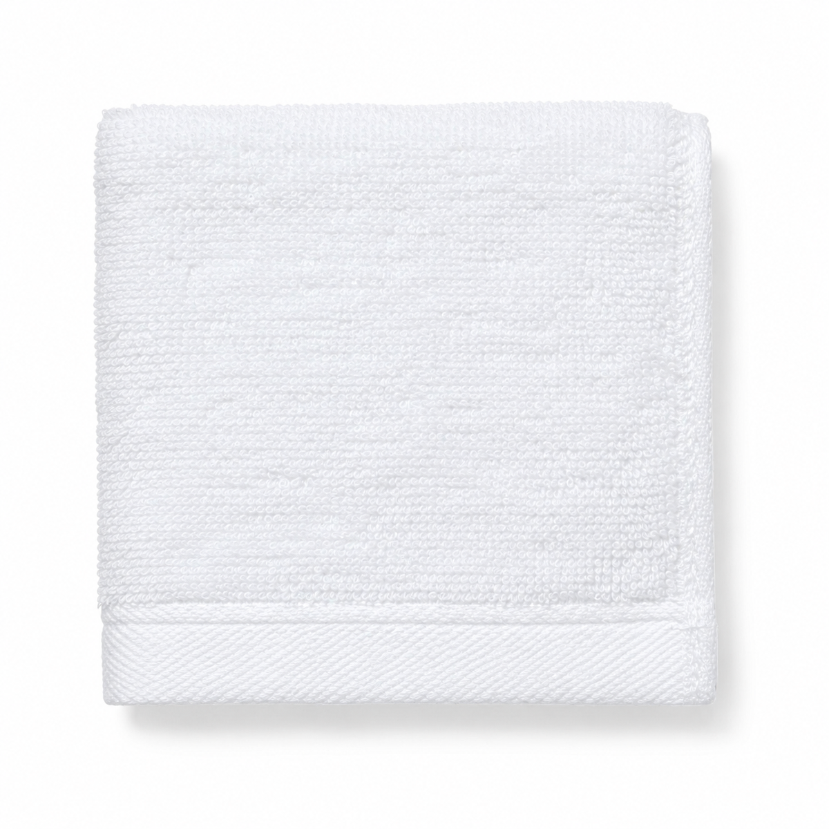 White Midweight Cotton Washcloth