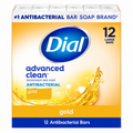 Dial Advanced Clean Antibacterial Bar Soap Gold 12 Count